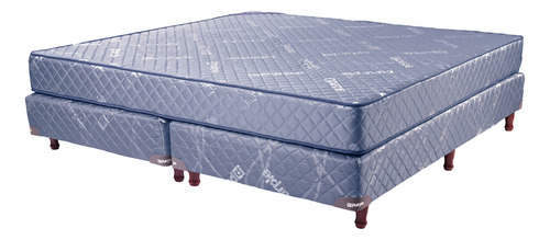 Colchón Y Sommier King Size Firm De Alta Densidad 180x200 Color Gris