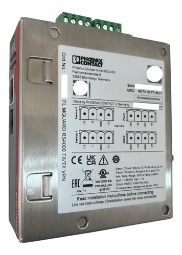 Phoenix Contact Fl Mguard Rs4000 Tx/tx Vpn Novo
