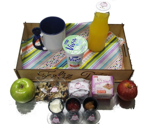 Imagen 1 de 7 de Desayuno Fitness 0% - Cumpleaños - P/1 - Mdf - Globo