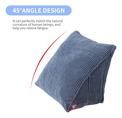 Almohada Triangular Cómoda Almohada De Lectura Con Bolsillo