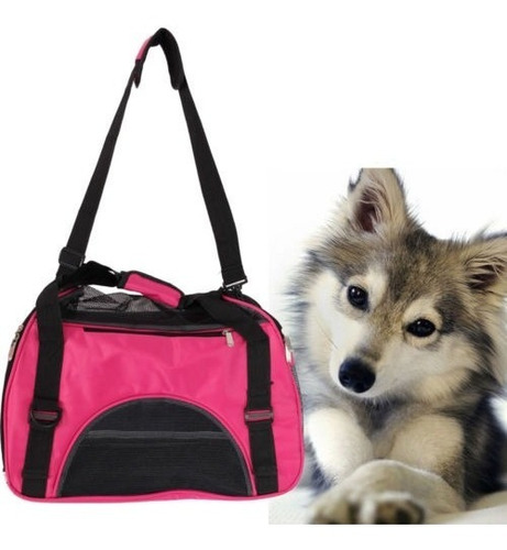 Rose Red Mascota Perro Nylon Bolso Portador Viaje Lleve Bols