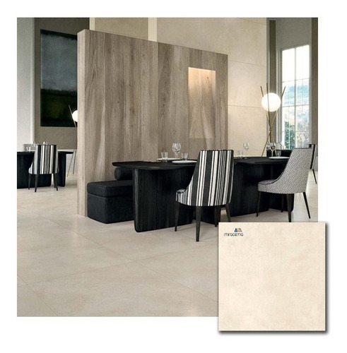 Porcelanato Zen Tiza Cerro Negro 61x61 Mate X 1 M2, 1ra Cal.