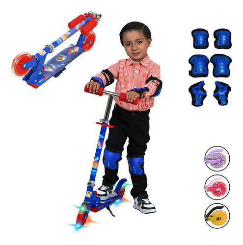 Patinete Kinene HDL-7208 azul