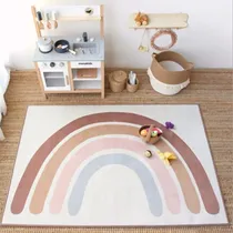 Comprar Alfombra Infantil Arcoíris 120*80cm Cuarto Bebés\u002Fniños