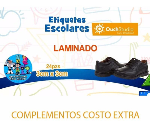 Imagen 6 de 7 de 97 Etiquetas Escolares Personalizadas Niñas