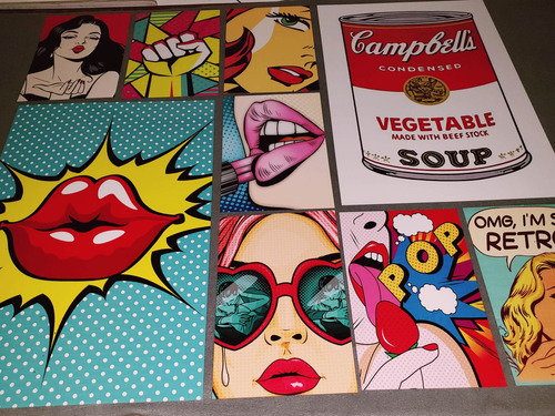 Poster Cuadro Cartel Aluminio Pop Art Decorativo Arte Pop