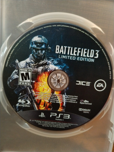 Juego De Playstation 3 Ps3 Battlefield 3 Limited Edition