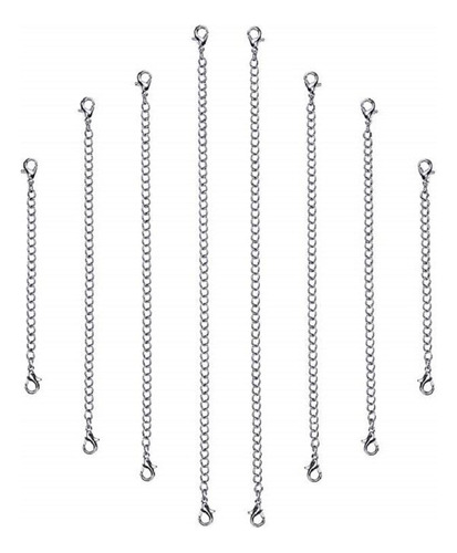 10 Piezas Extensor De Collar Cadena De Extensión Con Cierre