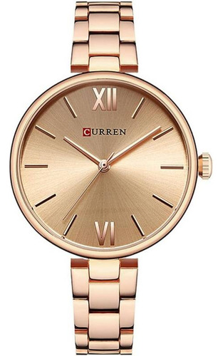 Reloj Para Mujer Curren Kreb Kreb7120 Oro Rosa