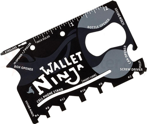 Tarjeta Multiuso Ninja Wallet 18 Funciones