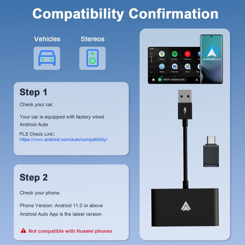 Conversor De Adaptador De Carro Carplay Sem Fio Para Androi
