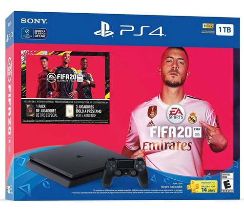 Playstation 4 Slim 1tb + Fifa 20 Español Macrotec