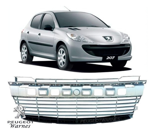 Rejilla Paragolpe Gris Original Peugeot 207 Compact 1.4 Hdi