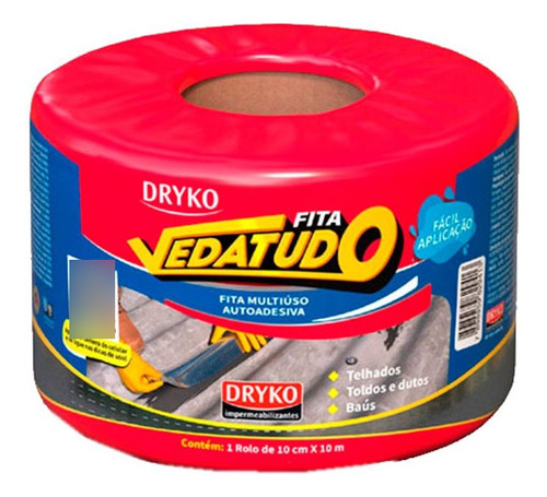 Fita Adesiva Multuso Dryko 10cmx10m