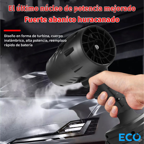 Soplador Portátil Inalámbrico Batería Recargable Potente 24v Negro
