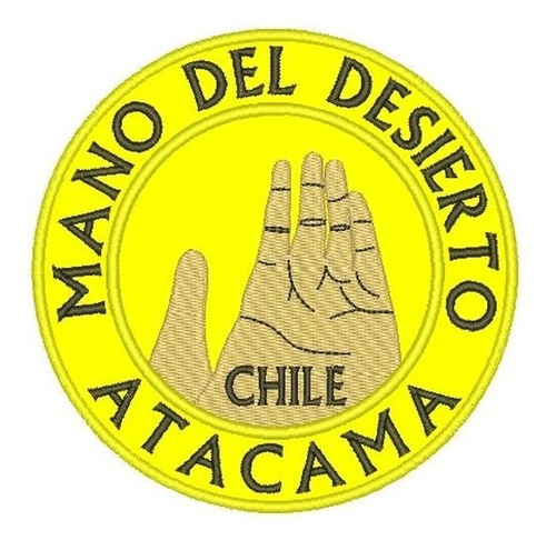 Patch Bordado Termocolante  - Mão Do Deserto - Atacama Chile