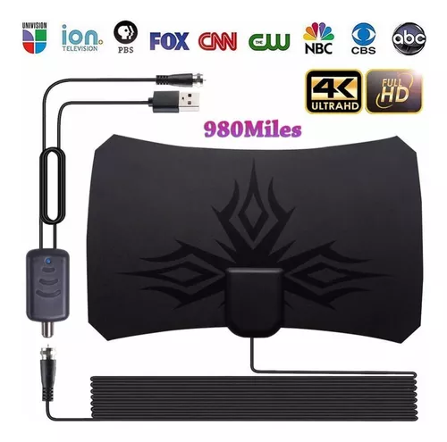 Amplificador Antena Tv Hd Digital Interior Steren 4k 1080p