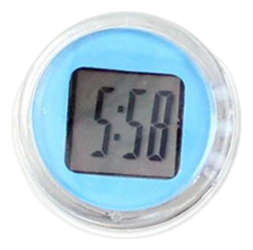 5 Mini Reloj Digital Para Motocicleta, 1,1 Pulgadas De Azul