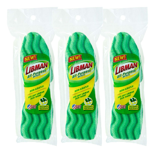 Libman 1484 - Recambios Para Lavaplatos Multiusos, 3 Paquete