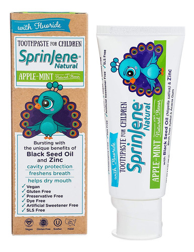 Sprinjene Pasta De Dientes Para Ninos Con Fluor Para Protecc