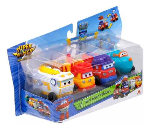 Superwings Mini Team Vehicles | 4 Pack Collection