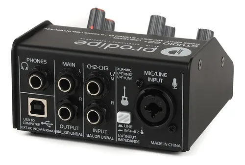 Interface Usb De Audio Prodipe Studio 22 Plus