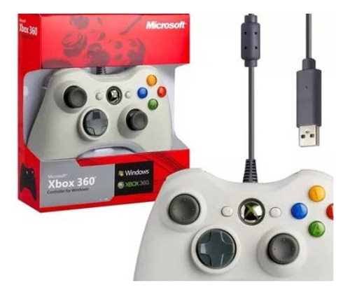 Control De Xbox 360 Alámbrico Compatible Con Pc Nuevo Caja