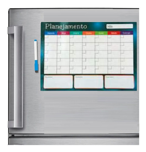 10 Ímã Geladeira Porta Recados Planner Anotações Lista 30cm