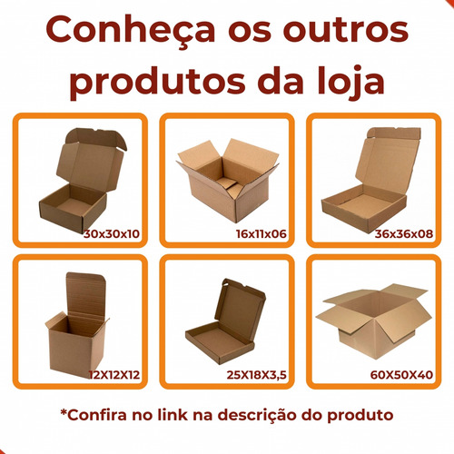 Kit Com 10 Caixas De Papelão Montável Para Livros 26x19x03