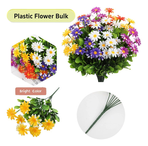 10 Paquetes De Margaritas Artificiales For Exteriores,