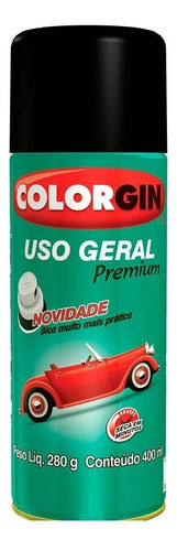 Tinta Spray Colorgin Uso Geral Premium Verniz Incolor 400ml