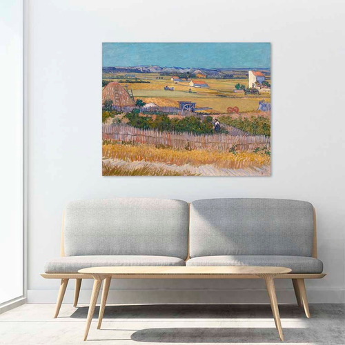 Cuadro Canvas Fine Art La Cosecha Van Gogh 55x70 M Y C