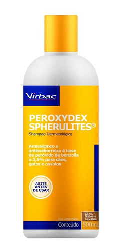 Shampoo Dermatológico Peroxydex 500 Ml P/ Cães Gatos Cavalos