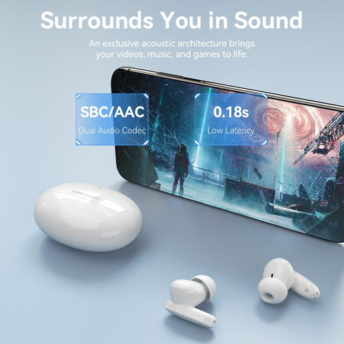 Vention - Auriculares Bluetooth Hifun Azul (tws)