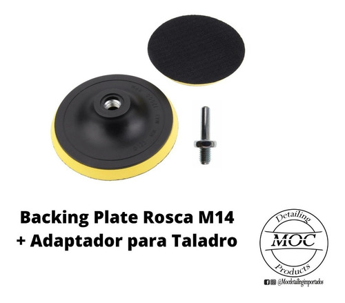 Imagen 5 de 10 de Kit 3 Pads De Pulido 5 Pulgadas (spta) + Backing Plate M14