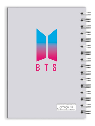 Cuaderno Bts Con Tapa Dura - Portada Personalizable