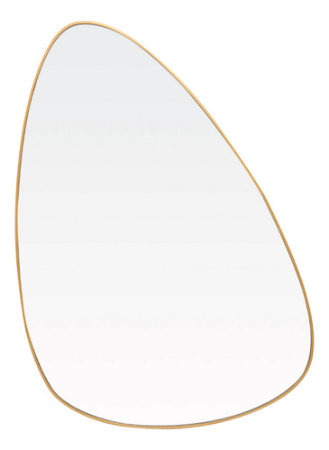 Espelho Decorativo Orgânico Dourado Borda Metal Grande