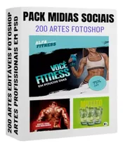 Comprar Pack 200 Artes Mídias Sociais Editáveis Em Photoshop