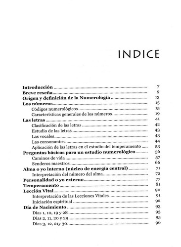 Numerologia : Nuevos Conocimientos