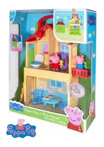 Peppa Pig Casa Portatil Incluye A Peppa  Pig  Y A George  