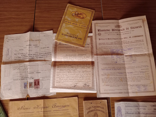 Lote Papeleria Bancaria Antigua Cheque Lib.ahorro Postal Etc (Usado)
