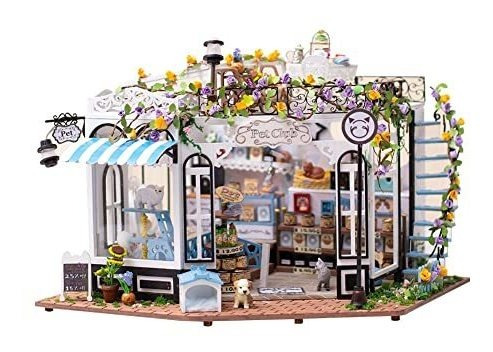 Miniatura Joy House Kit Pet Shop - Diy Miniatura Dollhouse