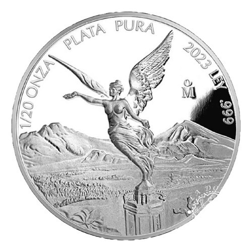 1/20 Onza Libertad 2023 Proof Plata Pura Ley .999 En Capsula