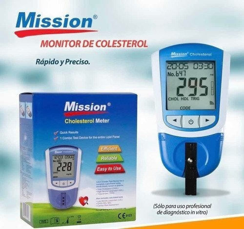 Medidor De Lipidos Mission Ultra (col, Hdl, Trig) Azul