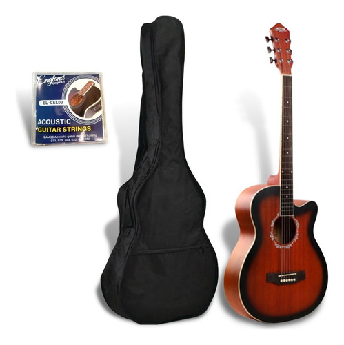 Guitarra Acustica Con Eq England Legends Abeto 39 Roja