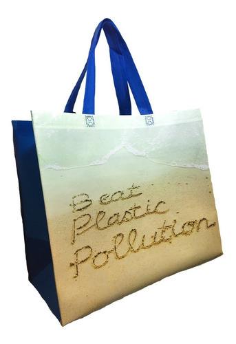 100 Sacola Tnt Laminado Reutilizável - Ecobag Copacabana