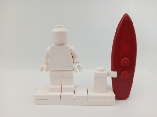 Lego Accesorio Tabla De Surf Rojo Oscuro/ Surfboard 90397 X1