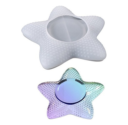 Kit Resina Epoxi + Molde De Silicona ´plato Estrella