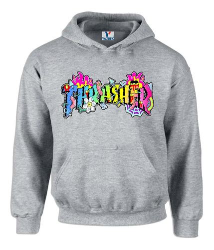 Sudadera Thrasher Plantom Skate Or Die Skateboard Gris