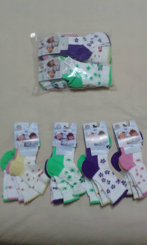 Medias Estampadas Niña Talla 2 De 12 A 24 Meses 12 Pares